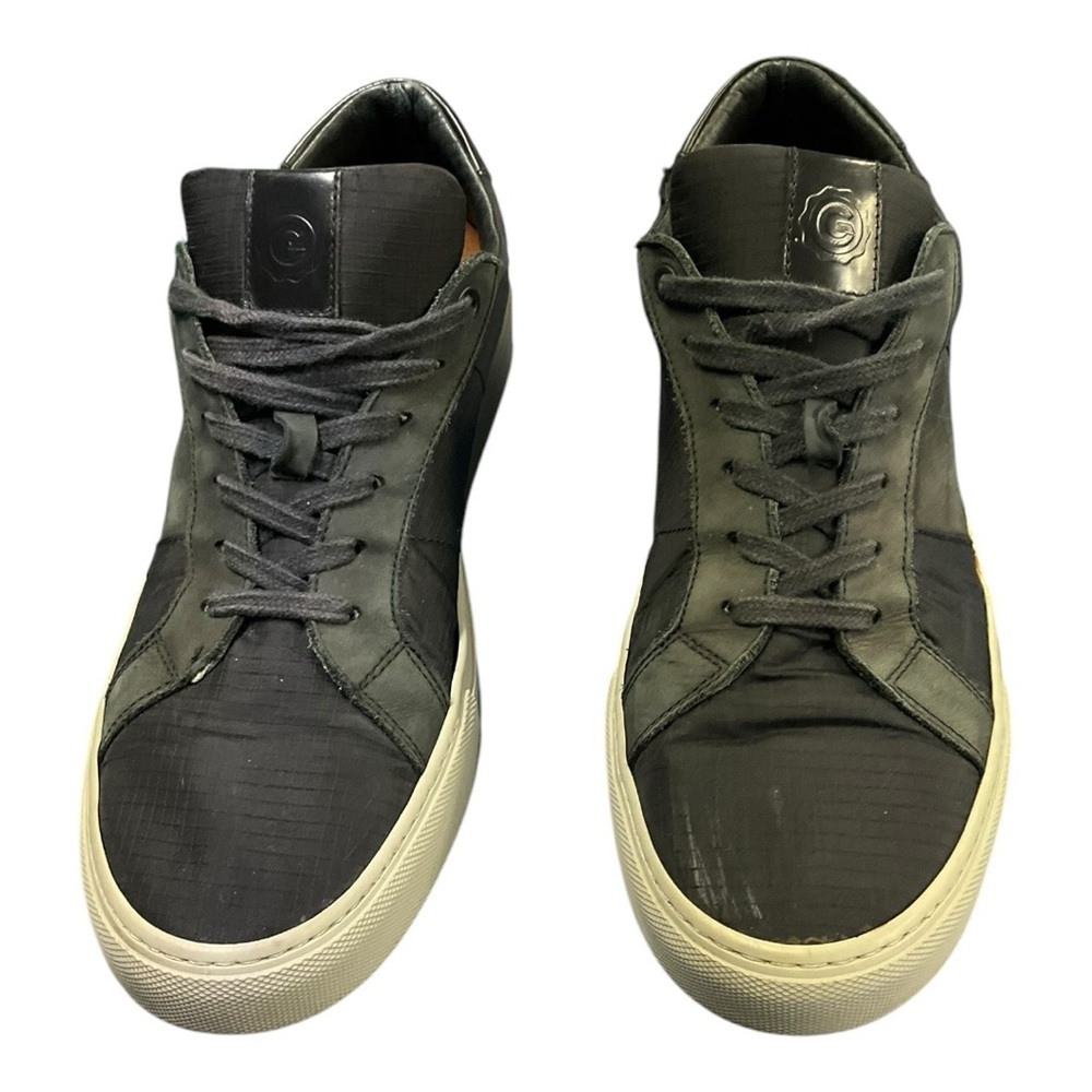 👟 Greats Brooklyn Black Leather Low-Top Sneakers Men’s Size 12 - Picture 3 of 8